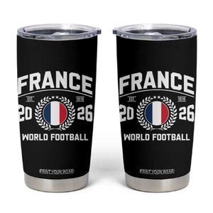France Soccer Fan French Flag Patriotic Sports Tumbler Cup TS14 Black Print Your Wear
