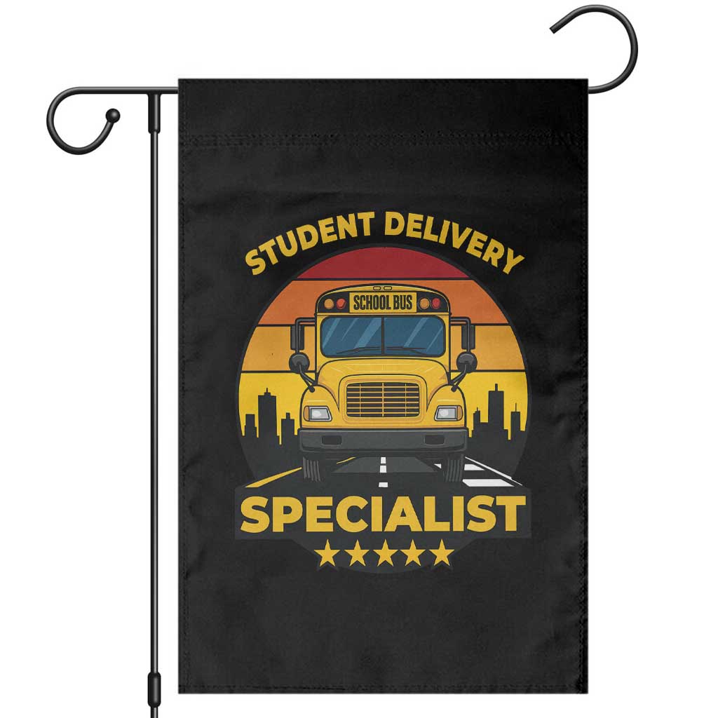 School Bus Driver Garden Flag Student Delivery Specialist TS14 Black Print Your Wear