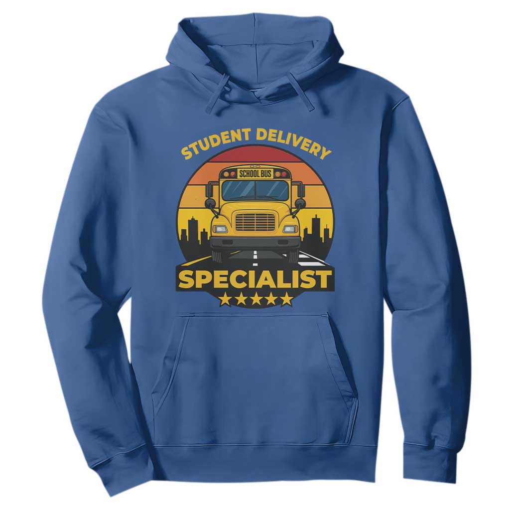 School Bus Driver Hoodie Student Delivery Specialist TS14 Royal Blue Print Your Wear
