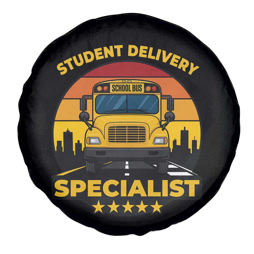 School Bus Driver Spare Tire Cover Student Delivery Specialist TS14 Print Your Wear