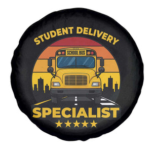 School Bus Driver Spare Tire Cover Student Delivery Specialist TS14 Print Your Wear