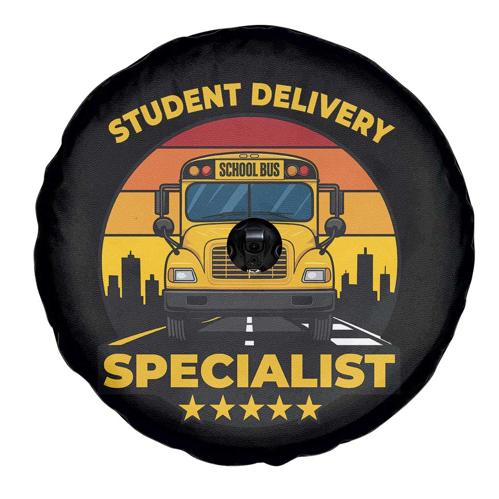 School Bus Driver Spare Tire Cover Student Delivery Specialist TS14 Print Your Wear