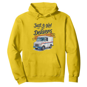 Funny Postal Worker Hoodie Just A Girl Who Delivers TS14 Daisy Print Your Wear