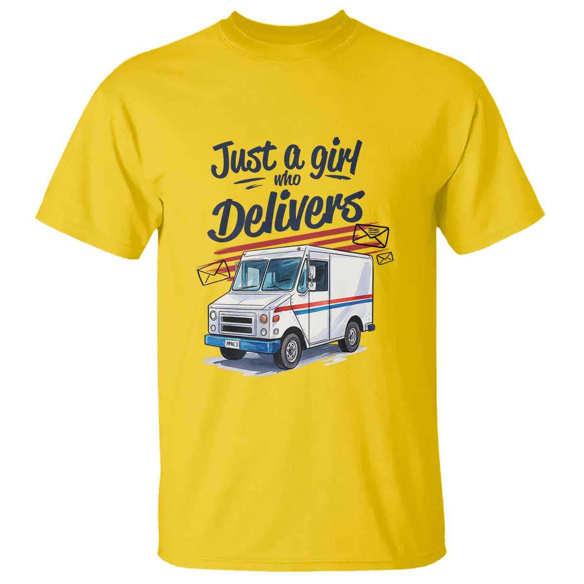Funny Postal Worker T Shirt Just A Girl Who Delivers TS14 Daisy Print Your Wear