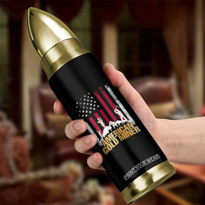 Gold Miner Patriotic American Flag Bullet Tumbler TS14 Print Your Wear
