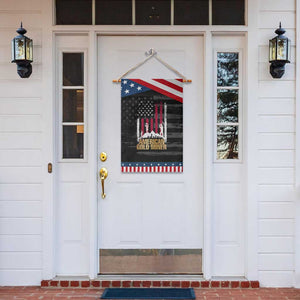 Gold Miner Patriotic American Flag Garden Flag TS14 Print Your Wear
