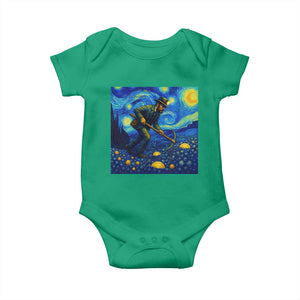 Gold Miner Starry Night Van Gogh Baby Onesie TS14 Irish Green Print Your Wear