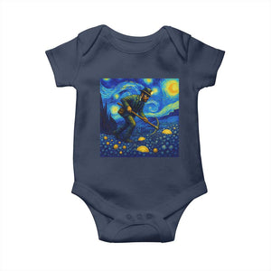 Gold Miner Starry Night Van Gogh Baby Onesie TS14 Navy Print Your Wear