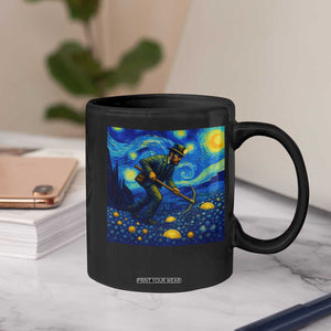 Gold Miner Starry Night Van Gogh Coffee Mug TS14 Print Your Wear