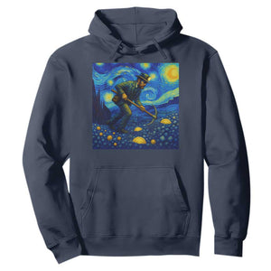 Gold Miner Starry Night Van Gogh Hoodie TS14 Navy Print Your Wear