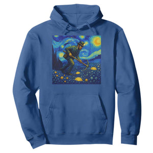 Gold Miner Starry Night Van Gogh Hoodie TS14 Royal Blue Print Your Wear