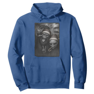 Bigfoot UFO Selife Hoodie Sasquatch Ailen Rock On Hand Christmas TS14 Royal Blue Print Your Wear