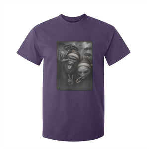 Bigfoot UFO Selife T Shirt For Kid Sasquatch Ailen Rock On Hand Christmas TS14 Purple Print Your Wear