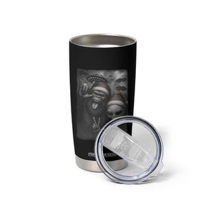 Bigfoot UFO Selife Tumbler Cup Sasquatch Ailen Rock On Hand Christmas TS14 Print Your Wear