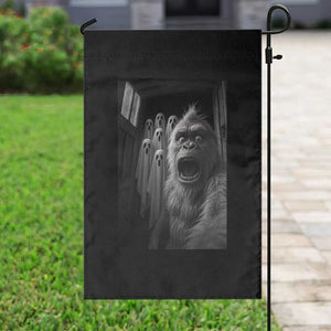Funny Bigfoot Selfie Halloween Garden Flag Sasquatch Ghost Haunted House TS14 Print Your Wear