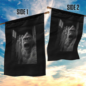 Funny Bigfoot Selfie Halloween Garden Flag Sasquatch Ghost Haunted House TS14 Print Your Wear