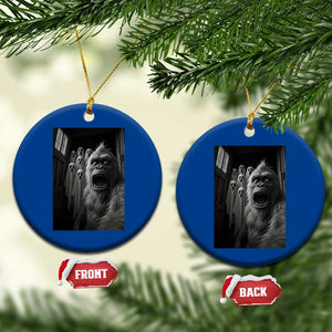 Funny Bigfoot Selfie Halloween Ceramic Ornament Sasquatch Ghost Haunted House TS14 1pc Blue Print Your Wear