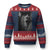 Funny Bigfoot Selfie Halloween Ugly Christmas Sweater Sasquatch Ghost Haunted House TS14 Navy Red Print Your Wear
