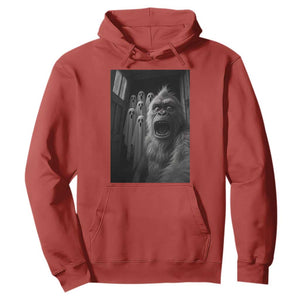 Funny Bigfoot Selfie Halloween Hoodie Sasquatch Ghost Haunted House TS14 Red Print Your Wear