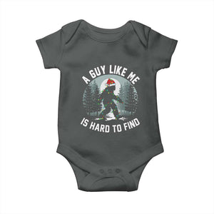 Funny Bigfoot Christmas Baby Onesie A Guy Like Me Is Hard To Find TS14 Dark Heather Print Your Wear