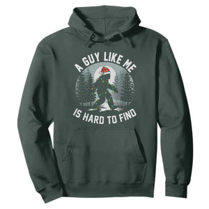 Funny Bigfoot Christmas Hoodie A Guy Like Me Is Hard To Find TS14 Dark Forest Green Print Your Wear