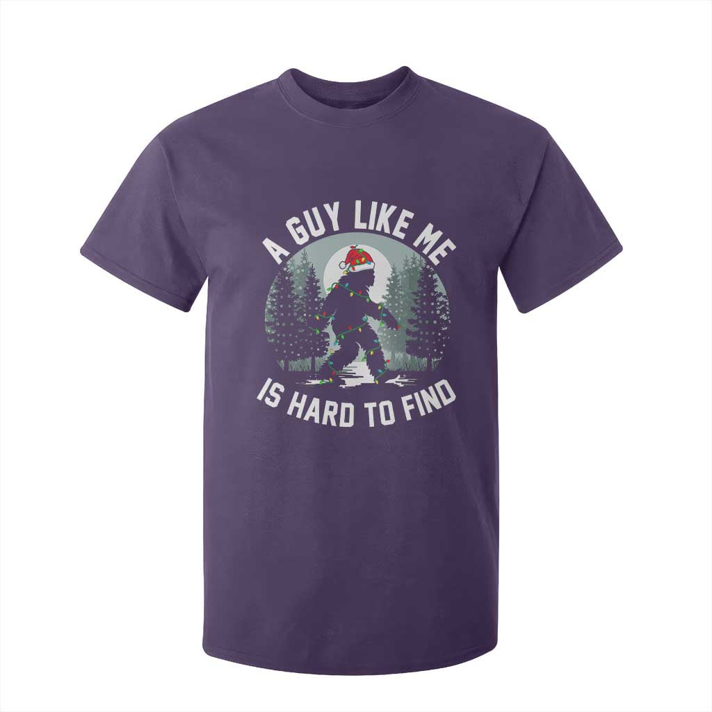 Funny Bigfoot Christmas T Shirt For Kid A Guy Like Me Is Hard To Find TS14 Purple Print Your Wear