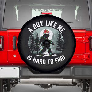 Funny Bigfoot Christmas Spare Tire Cover A Guy Like Me Is Hard To Find TS14 Black Print Your Wear