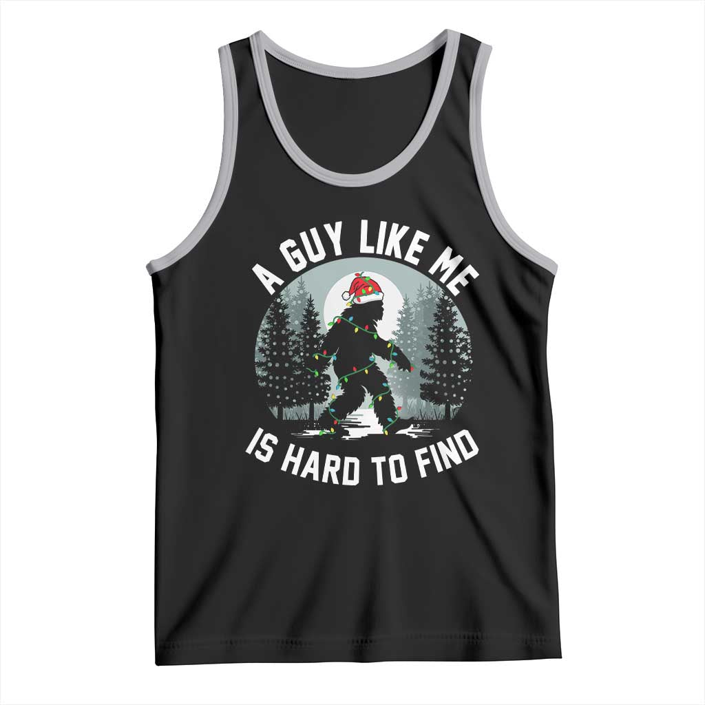 Funny Bigfoot Christmas Tank Top A Guy Like Me Is Hard To Find TS14 Black Athletic Heather Print Your Wear