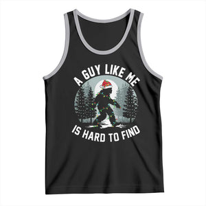 Funny Bigfoot Christmas Tank Top A Guy Like Me Is Hard To Find TS14 Black Athletic Heather Print Your Wear
