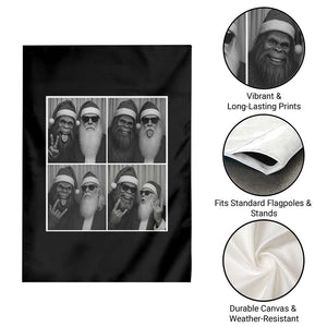 Funny Bigfoot Photobooth Christmas Garden Flag Sasquatch Santa Claus Xmas TS14 Print Your Wear