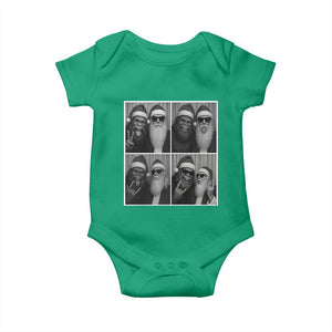 Funny Bigfoot Photobooth Christmas Baby Onesie Sasquatch Santa Claus Xmas TS14 Irish Green Print Your Wear