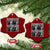 Funny Bigfoot Photobooth Xmas Ceramic Ornament Sasquatch Santa Claus Xmas TS14 Print Your Wear