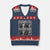 Funny Bigfoot Photobooth Xmas V-Neck Knit Sweater Vest Sasquatch Santa Claus Xmas TS14 Navy Red Print Your Wear