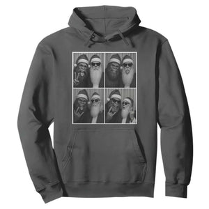 Funny Bigfoot Photobooth Christmas Hoodie Sasquatch Santa Claus Xmas TS14 Dark Heather Print Your Wear