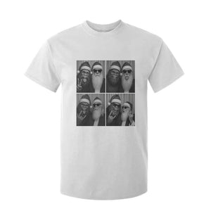 Funny Bigfoot Photobooth Christmas T Shirt For Kid Sasquatch Santa Claus Xmas TS14 White Print Your Wear