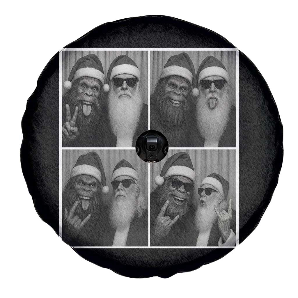 Funny Bigfoot Photobooth Christmas Spare Tire Cover Sasquatch Santa Claus Xmas TS14 Print Your Wear