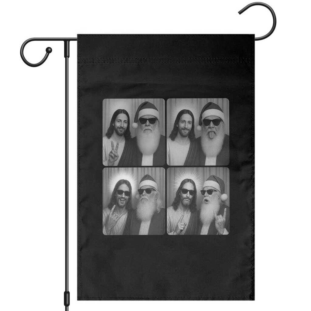 Funny Bigfoot Photobooth Christmas Garden Flag Sasquatch Jesus Christian Xmas TS14 Black Print Your Wear