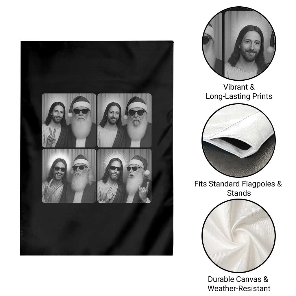 Funny Bigfoot Photobooth Christmas Garden Flag Sasquatch Jesus Christian Xmas TS14 Print Your Wear