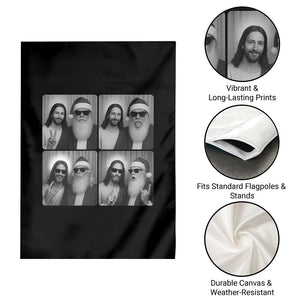 Funny Bigfoot Photobooth Christmas Garden Flag Sasquatch Jesus Christian Xmas TS14 Print Your Wear