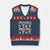 Funny Bigfoot Photobooth Xmas V-Neck Knit Sweater Vest Sasquatch Jesus Christian Xmas TS14 Navy Red Print Your Wear