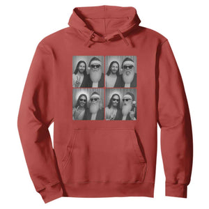 Funny Bigfoot Photobooth Christmas Hoodie Sasquatch Jesus Christian Xmas TS14 Red Print Your Wear
