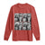Funny Bigfoot Photobooth Christmas Long Sleeve Shirt Sasquatch Jesus Christian Xmas TS14 Red Print Your Wear