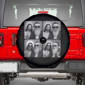 Funny Bigfoot Photobooth Christmas Spare Tire Cover Sasquatch Jesus Christian Xmas TS14 Black Print Your Wear