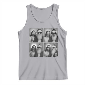 Funny Bigfoot Photobooth Christmas Tank Top Sasquatch Jesus Christian Xmas TS14 Athletic Heather Print Your Wear