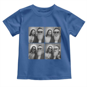 Funny Bigfoot Photobooth Christmas Toddler T Shirt Sasquatch Jesus Christian Xmas TS14 Royal Blue Print Your Wear