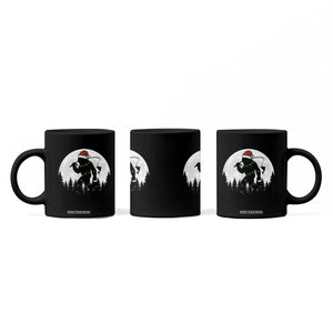 Funny Bigfoot Fishing Christmas Coffee Mug Sasquatch Moon Fisherman TS14 Print Your Wear