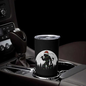 Funny Bigfoot Fishing Christmas Tumbler Cup Sasquatch Moon Fisherman TS14 Print Your Wear