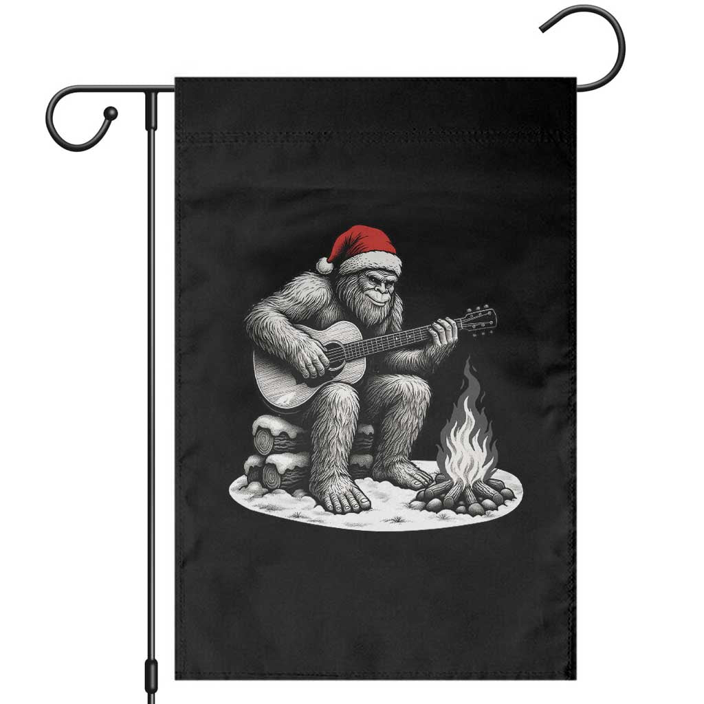 Bigfoot Guitar Christmas Garden Flag Sasquatch Guitarist Music Xmas TS14 Black Print Your Wear