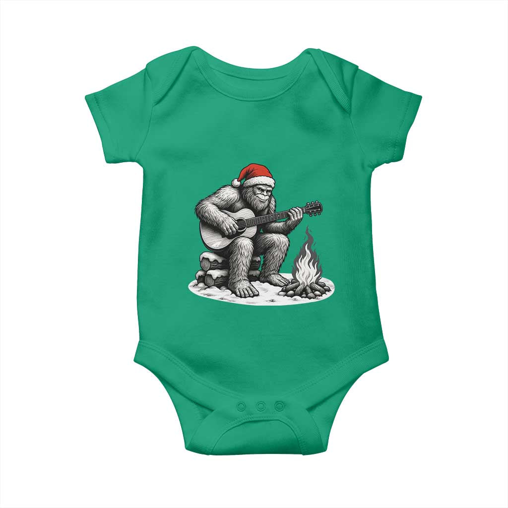 Bigfoot Guitar Christmas Baby Onesie Sasquatch Guitarist Music Xmas TS14 Irish Green Print Your Wear