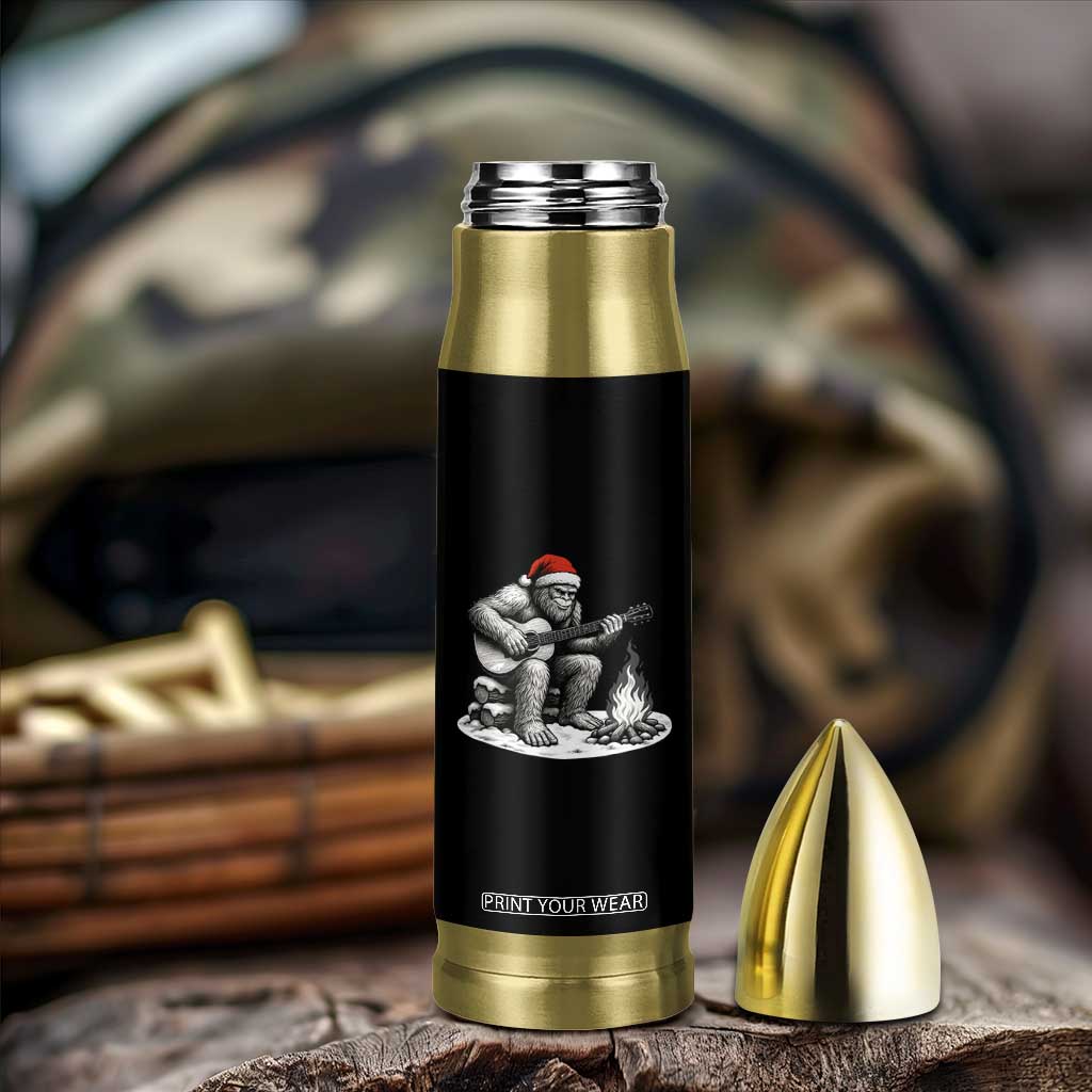 Bigfoot Guitar Christmas Bullet Tumbler Sasquatch Guitarist Music Xmas TS14 Print Your Wear